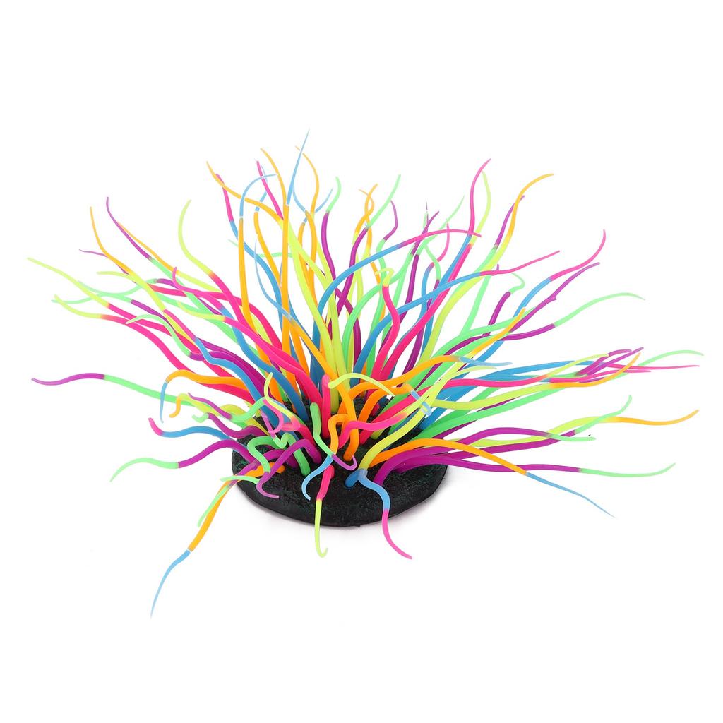 Artificial Sea Anemone Coral Soft Silicone Simulation Luminous Sea Anemone Coral for Aquarium Fish