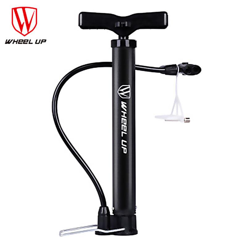 Wheelup Portable Mini Bicycle Pump High Pressure 120PSI Bicycle Hand Pump Steel Cylinder Basketball Pump Bicycle Accessories чёрный