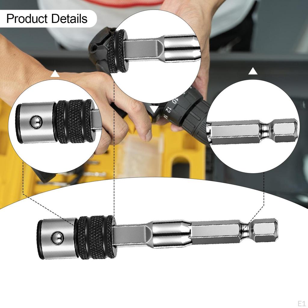 Drive Bit Holder Quick Connection Change Ust Resistance Secure Locking Compact Part