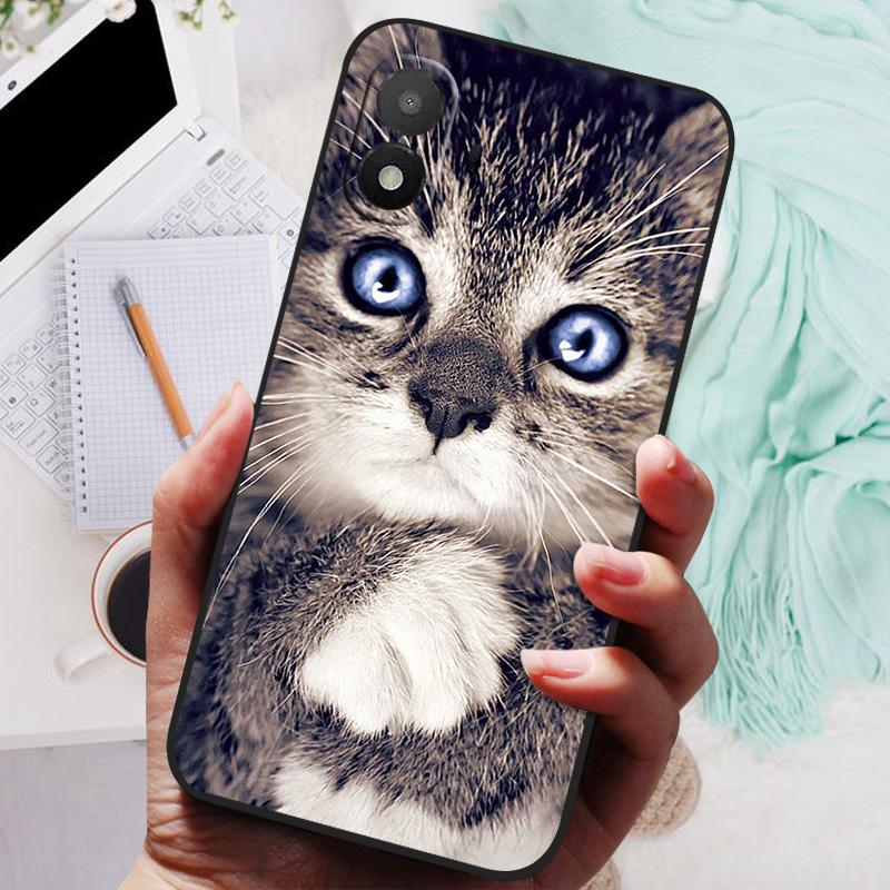 Per Custodia TCL K70 SE NUOVA TPU Silicone Antiurto Copri Telefono Gatto Per TCL K70 SE 4G K70SE Funda Semplicità Stampa ad Olio Morbida Coque