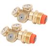 2PCS G1/2 High Pressure Spray Sprinkler 3 Hole Irrigation Nozzle Head with Filter Mesh for Garden