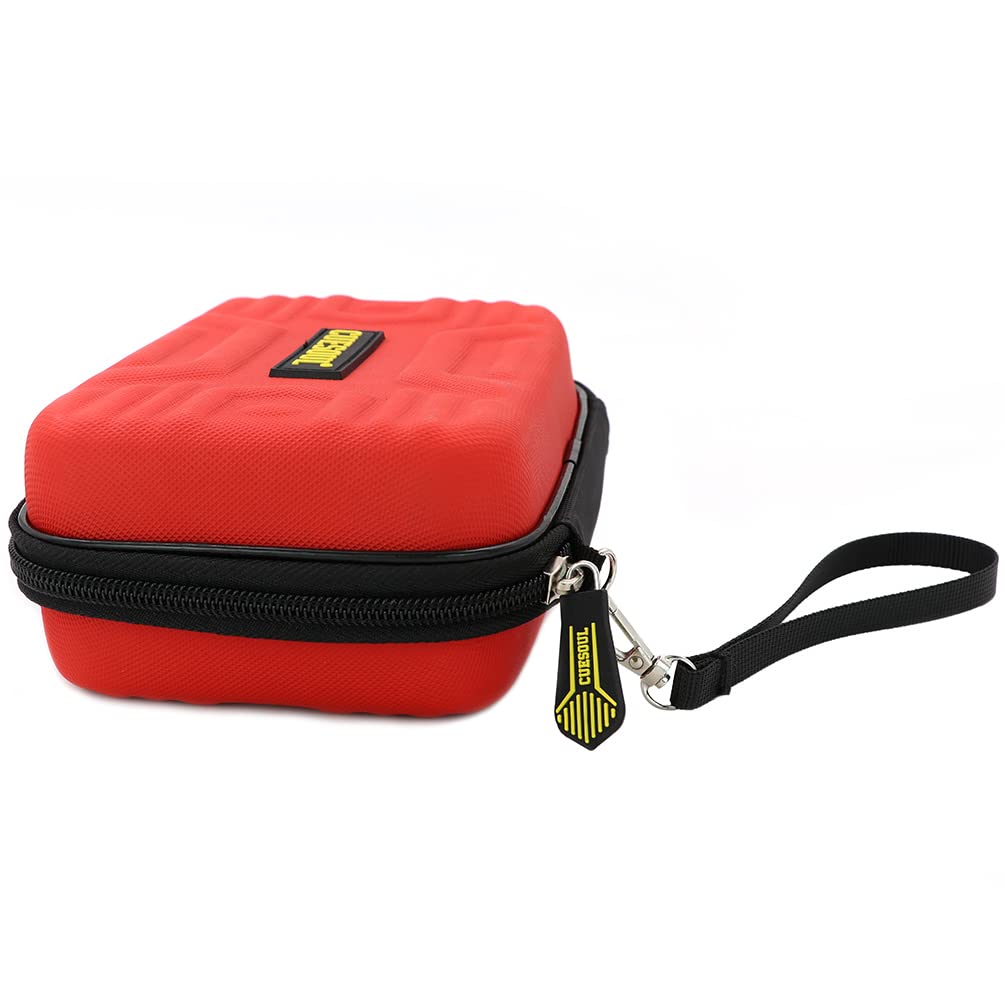 Cuesoul BEAST Darts Case Steel Tip Big Darts Carrying Storage Fit Dart Red Case for 6 Darts (for Tip/Soft Darts), (for Tips, Shafts, Flights,