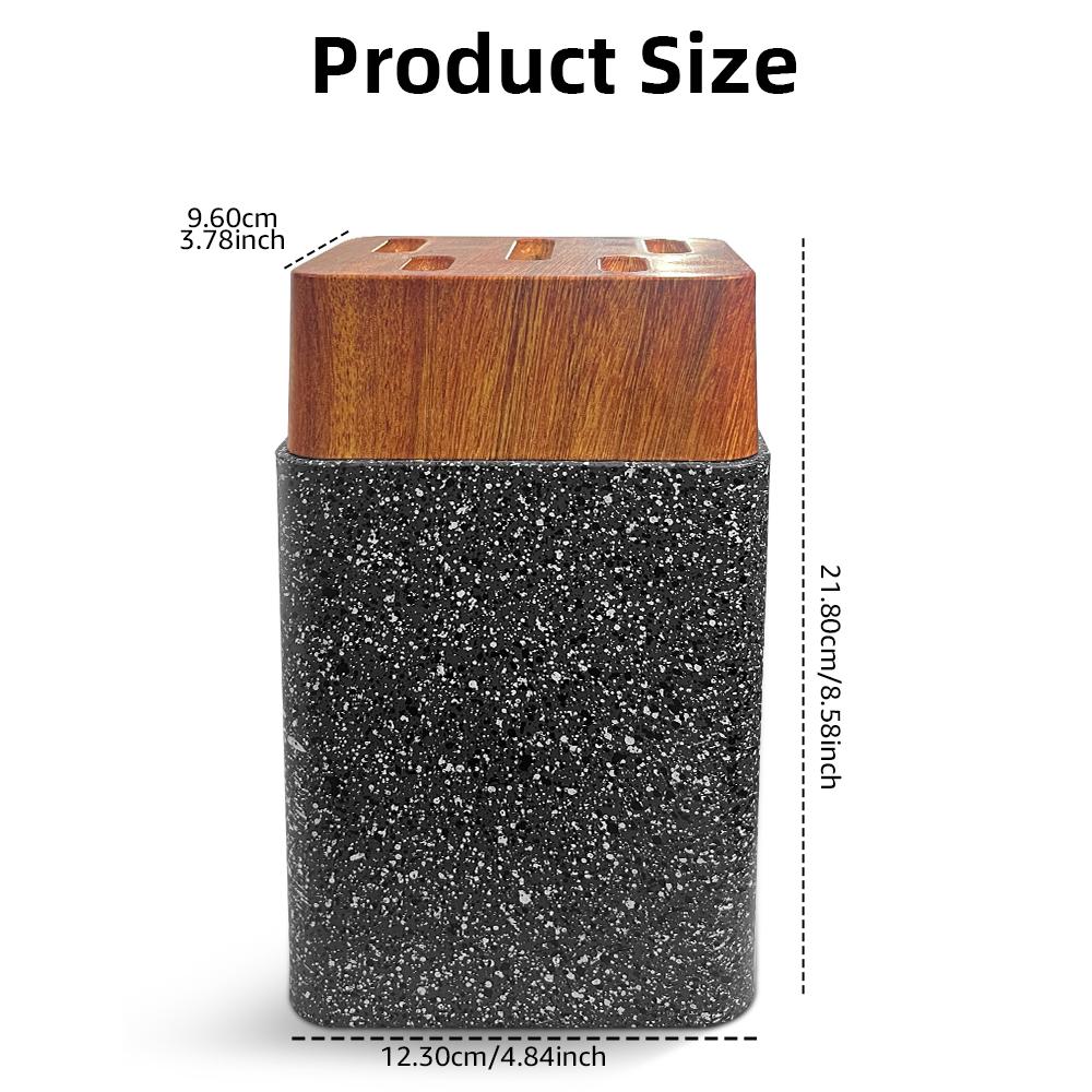 Knife Block Holder Plastic Utensil Kitchen Storage Stand Kitchen Multifunctional Utility Tool Knife Stand Accessories Tool