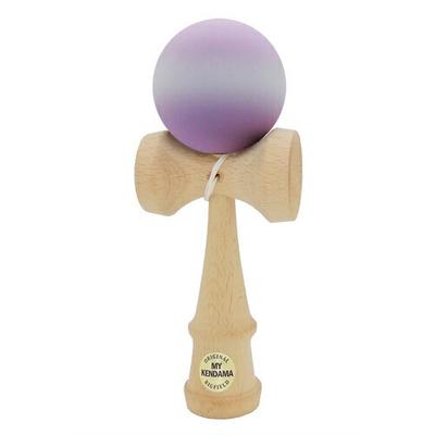 Kendama MY-KENDAMA Originální MKG-11 Stupeň Matný povrch Gradientová fialová základna Bílá šňůrka Přírodní dřevo Standardní