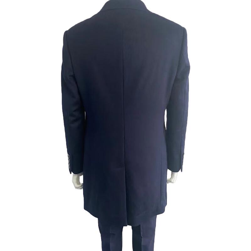 

BONO Men s Slim-Fit Wool Blend Mid-Length Business Overcoat Custom