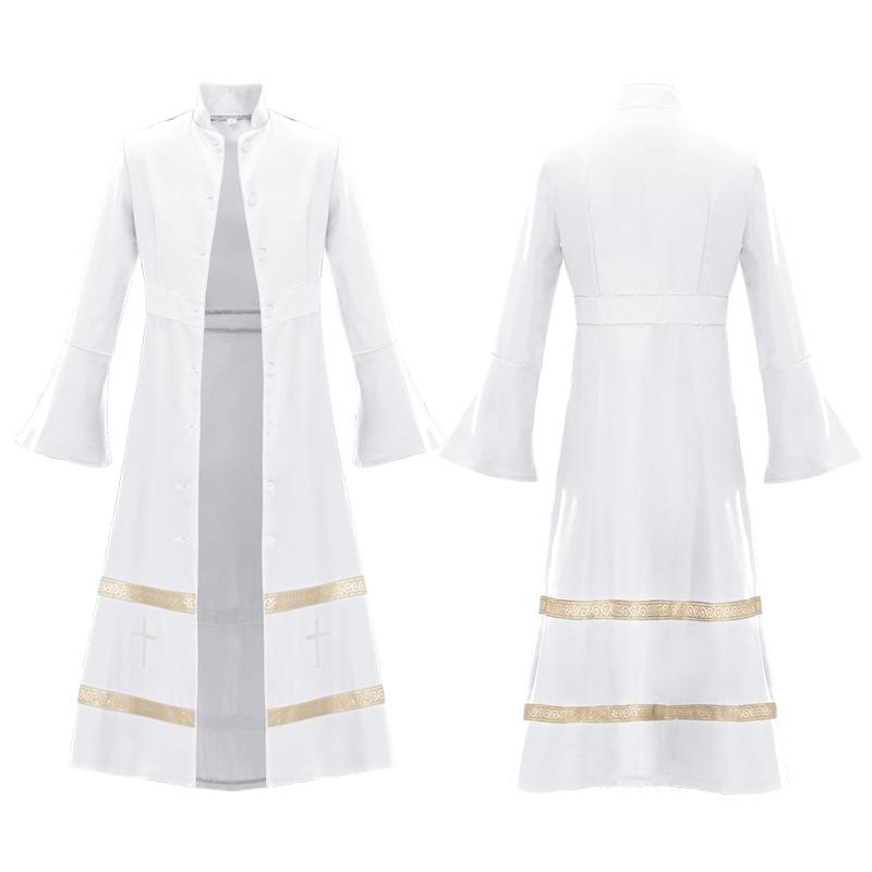 Robe da Cosplay Medievale Monaco Sacerdote per Halloween