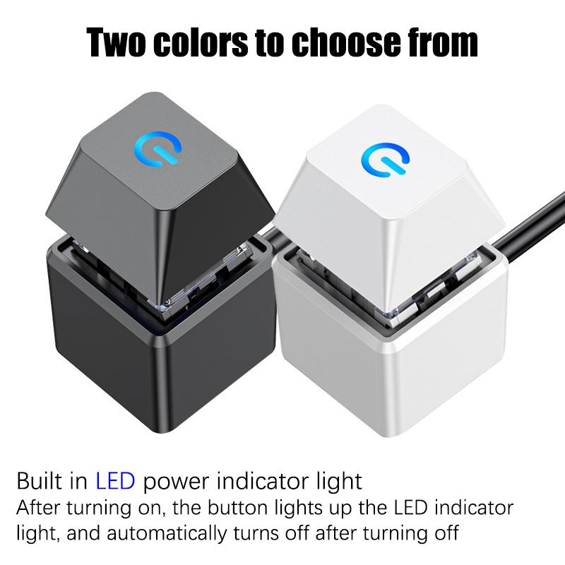 Pc Led Pc Gabinete de Computador Botão Externo Gabinete de Computador Placa-mãe Chave Mecânica Botão Placa-mãe Inicialização Externa Energia