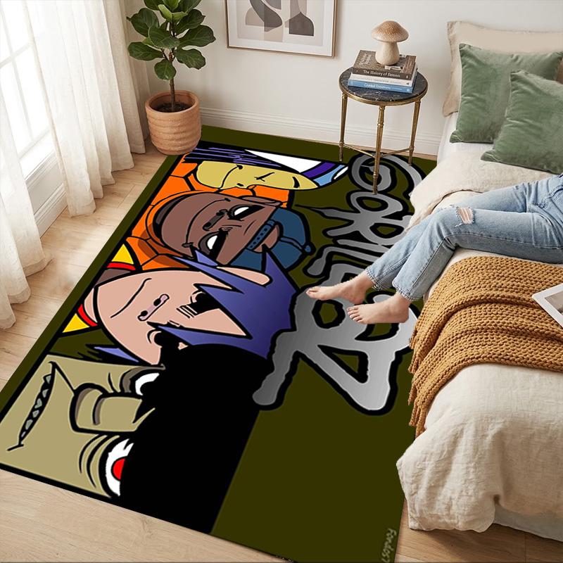 Gorillaz Band Living Room Nonslip Area Rug Soft Carpet For Bedroom Game Playroom Sofa Office Home Decor Doormat Christmas Gift C929894