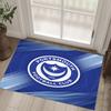 Portsmouth FC Design Crystal Velvet Carpet Cozy Non?Slip Printed Rug For Bedroom Living Room Entrance