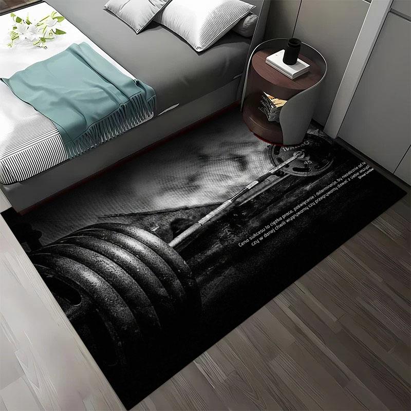 

GYM Theme 3D Printing Large Area Carpets for Home Living Room Children s Bedroom Sofa Doormat Kitchen Floor Rugs Anti-slipDecor 40x60cm (16x24in)
