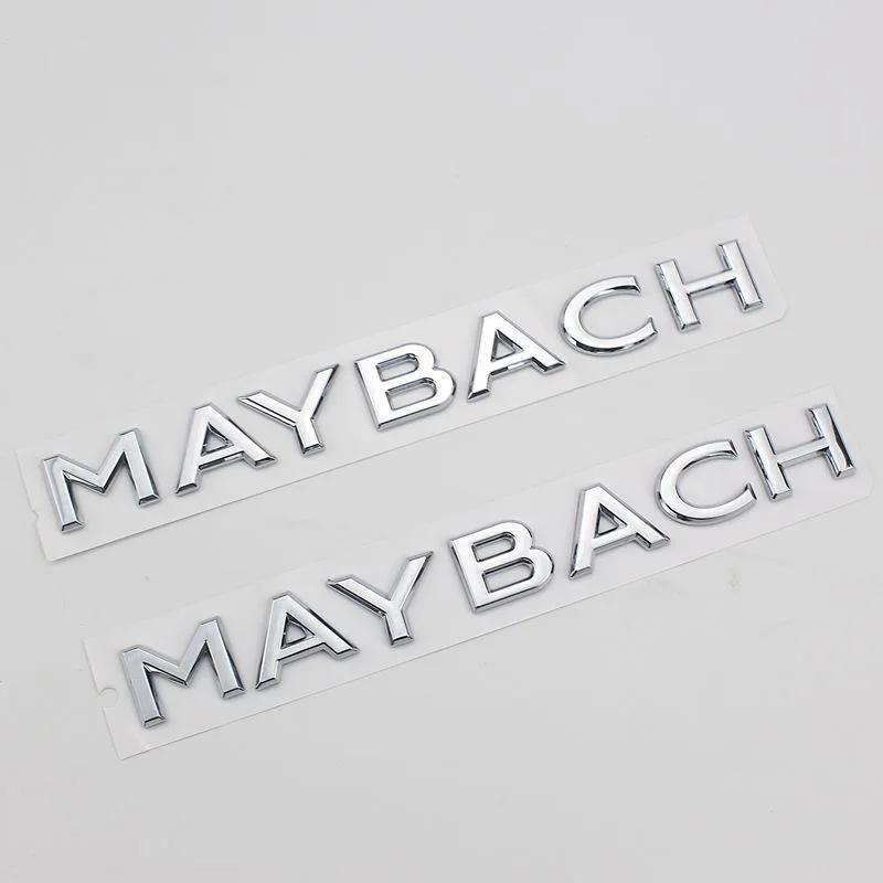 MAYBACH Letter Logo Car Stickers for Mercedes-Benz MAYBACH S400L Rear Trunk Labeling Accessories Refit Decals