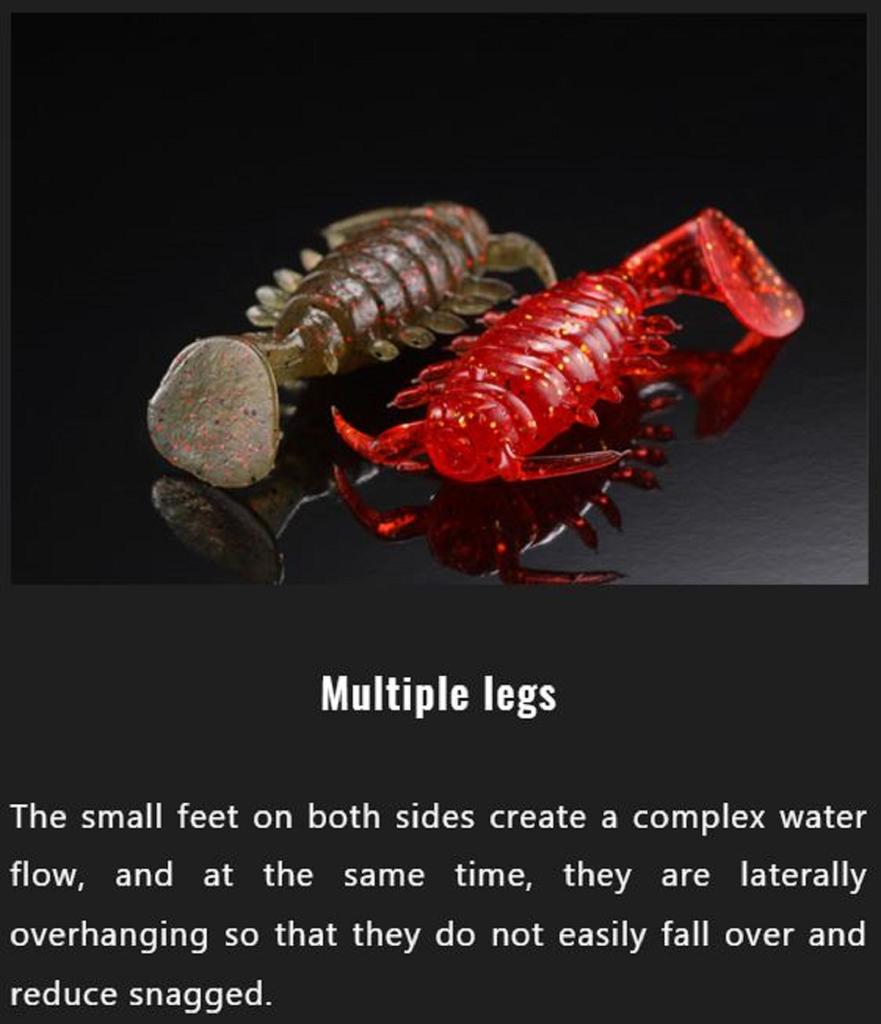 Jackall Soft Lure Chibi Chinumushi 1.5 Inches Sexy Wharf Roach (9480)