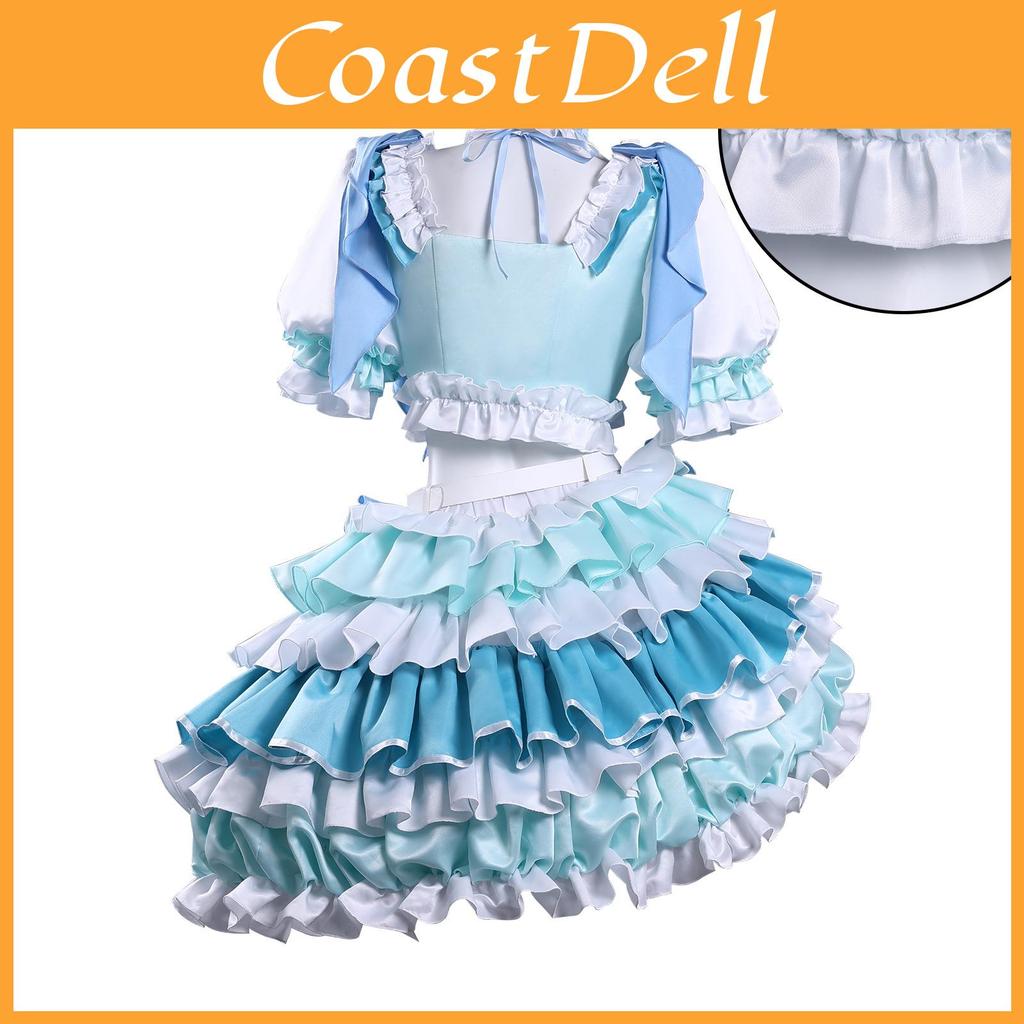 Costume Cosplay Magia di Miki Sayaka con Parrucca per Role Play Anime e Convention