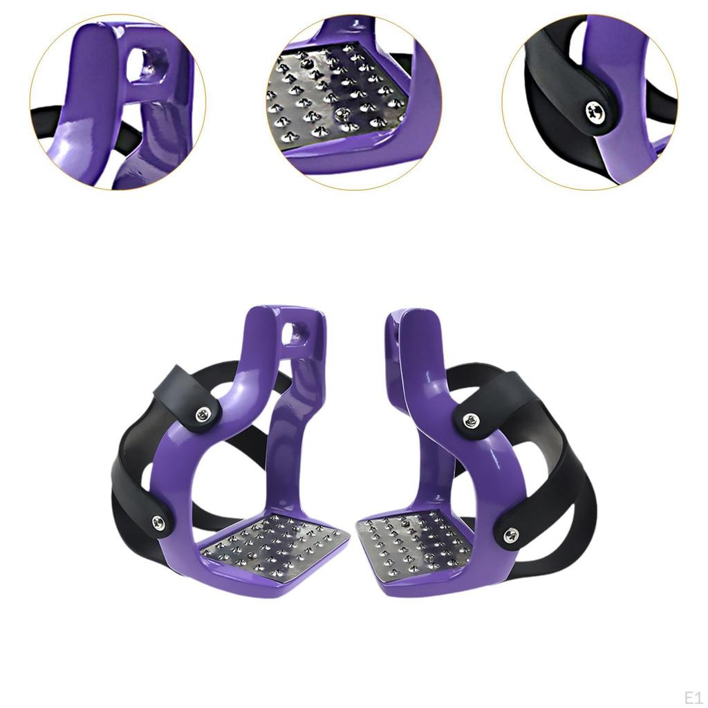 2 Pieces Horse Riding Stirrups Equestrian Equipment Accessories Replacement Outdoor Sports Repairing