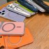 Applicable To iPhone17Pro Mobile Phone Case PU Sticker Magnetic Suction Apple 16 Seconds To 17 Large Windows Anti-drop Protective Case