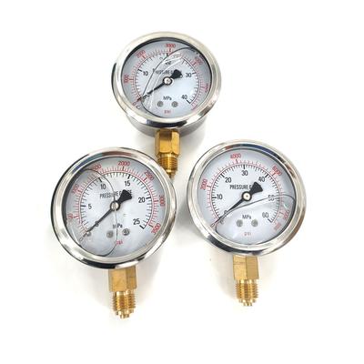 Hydraulic Pressure Gauge Kit Excavator Hydraulic Kit Pressure Meauring Device with 6 Test Couplings