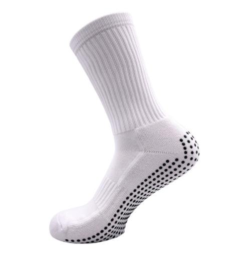 5 Pairs Men's Sweat Absorbent Breathable Solid Colour Non-slip Dot Rubber Shock Absorbent Wear-resistant Towel Bottom Sports Socks