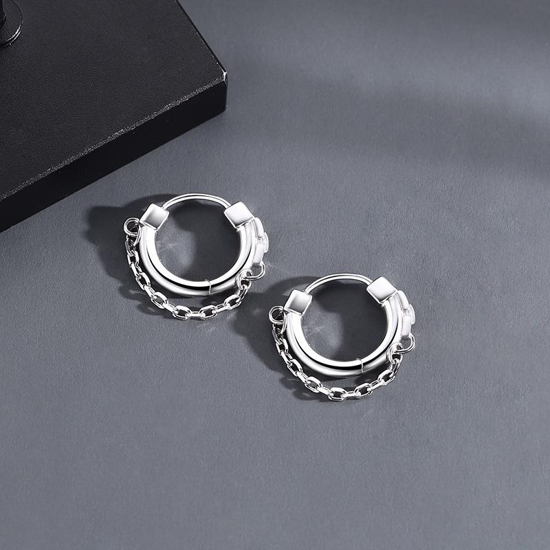 

Трендовые мужские серьги-клипсы на одно ухо - Уникальный дизайн, Нишевый стиль