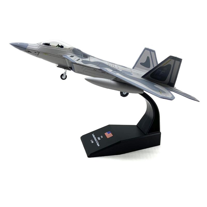 1/100 Scale Diecast Alloy Model F-22 Fighter US Air Force Aircraft F22 Raptor Collect Gifts