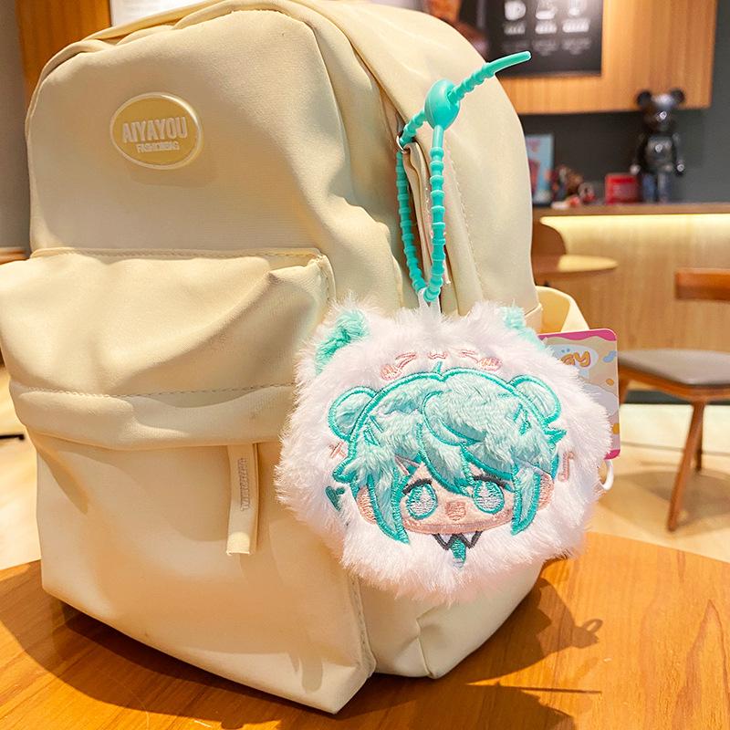 Miku Hatsune Plush Keychain Cute Anime Wallet Charm Creative Key Holder Couple Bag Accessory Small Gift For Fans