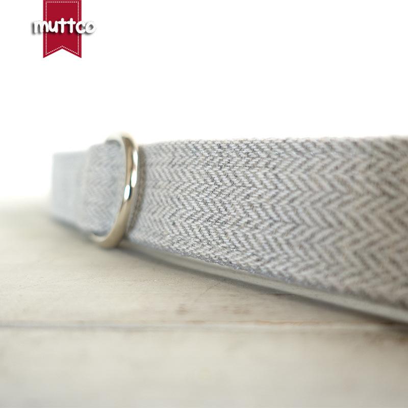 MUTTCO Self-Designed Thick Suit Style Dog Collar and Leash Set UDL-139