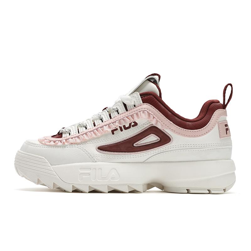 Fila Disruptor 2 Retro Series Versatile Fashion Sports Comfortable Shock Absorbing Durable Low Top Lifestyle Casual Shoes Women Sneaker F12W512135FSR