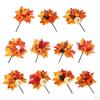 Artificial Maple Branches Vine Foliage with Pumpkin DIY Halloween Decor Kitchen Festival Table