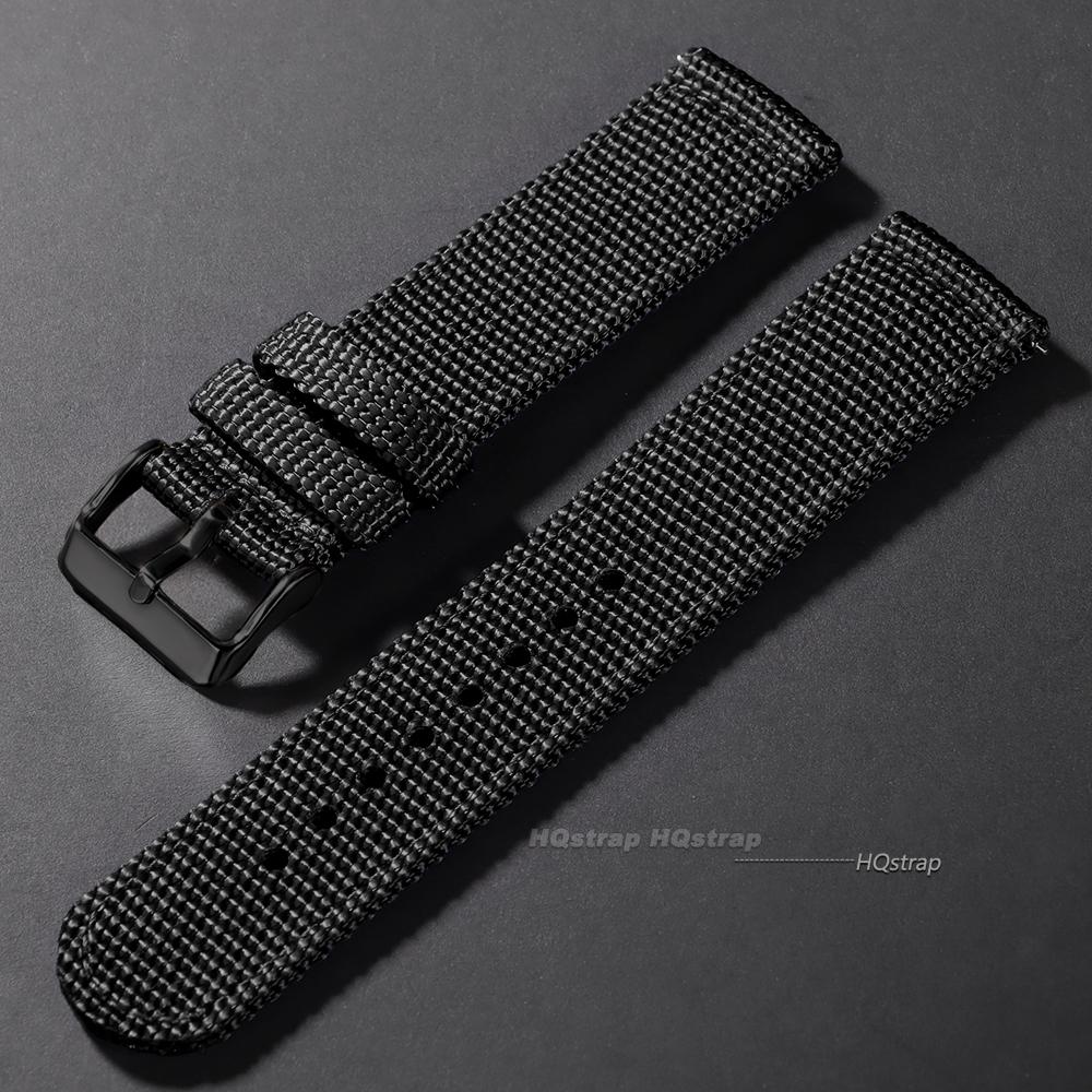 Curea de ceas din nailon țesut de 18mm 20mm 22mm 24mm Bandă sportivă pentru Seiko pentru Huawei Bandă din material textil pânză Brățară universală cu eliberare rapidă