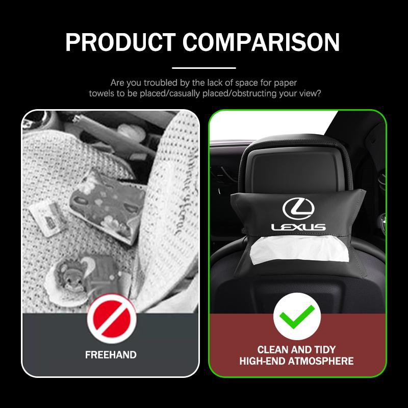 For Lexus Car Tissue Box Car Sun Visor Tissue Box Holder Car Accessories CT ES GS NX IS250 RX350 IS200 LX570 UX250h CT200hDP9 