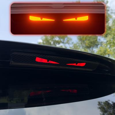 Monster Eyes Car Rear Light Sticker Cartoon Devil Eyes Tail Light Decal