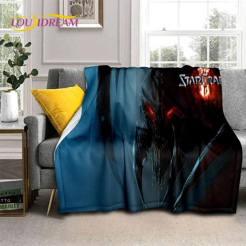 3D StarCraft Classic Game Gamer Blanket,Soft Throw Blanket for Home Bedroom Bed Sofa Picnic Travel Office Rest Cover Blanket Kid