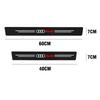4PCS Carbon Fiber Leather Car Door Sill Protector Sticker Decoration Decal For S1 SLINE A3 8P S3 A4 B6 B7 A6 C5 C7 A5 Q3 Q5 Q7