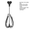 Poker-Themed Faux Leather Paddle for Spanking Tool with BDSM Play Fringe & Card-Shaped Slapper Ergonomic Handle