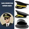 Roleplay  Uniform Hat Unisex Adult Security Guard Hat Party Gathering Hat Wide Brimmed Hat