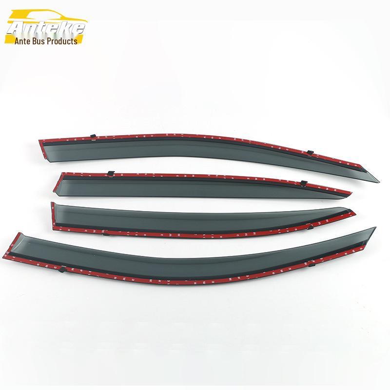 3D Stainless Steel Rain Guards with Bright Trim for 09-13 Octavia