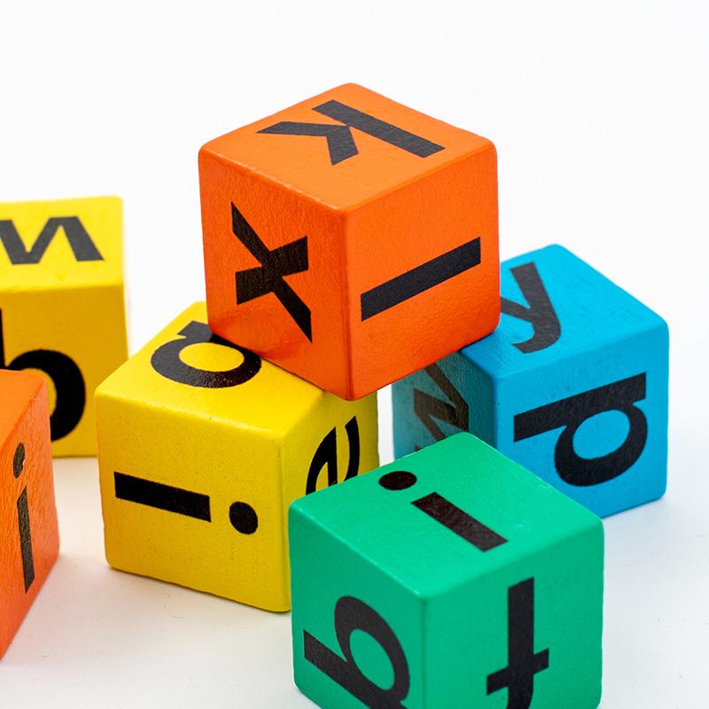 Early Childhood English Alphabet Spelling Board Game - Educational Wooden Blocks for Learning