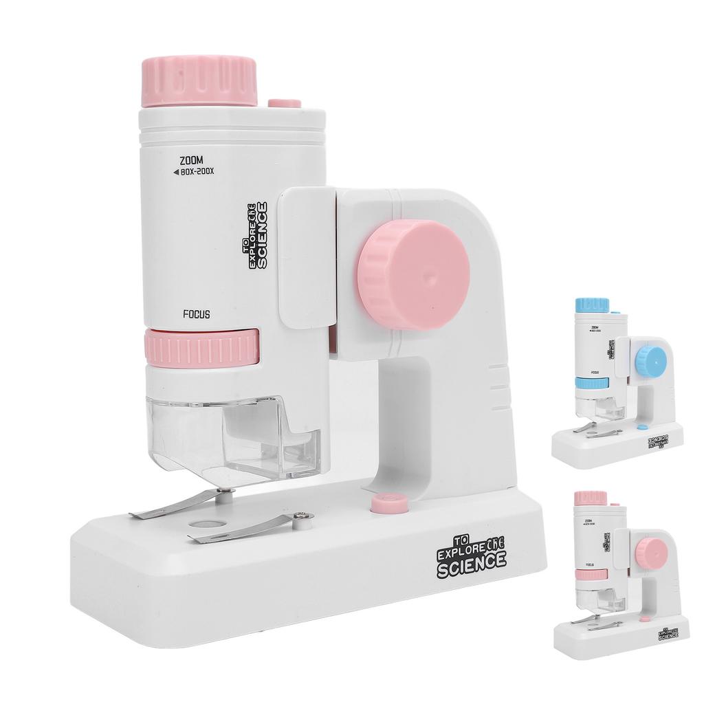 Kids Microscope Portable Miniature Microscope High Definition Science Experiments Set for School Out