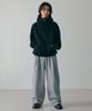 Lxt Double-Pleat Hidden String Wide Sweatpants [Grey Melange]