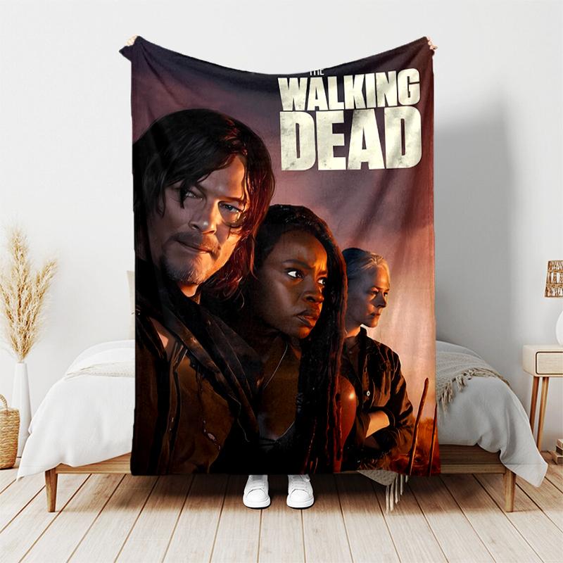 1pc Blanket The Walking Dead Daryl Dixon2 Print Design, Lightweight Blanket for Sofa, Bed- Soft &Warm, Gift for All Seasons like Christmas, Halloween