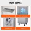 VEVOR Commercial Ice Cream Machine, 18 L/H Yield, 1600W Single Flavor Hard Serve Ice Cream Maker with Wheels, 6L Stainless Steel Cylinder