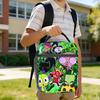 Invaders Zims Kawaii Cartoon Insulated Lunch Bag Cooler Bag Reusable,Lunch Container High Capacity Tote Lunch Box Food Bag