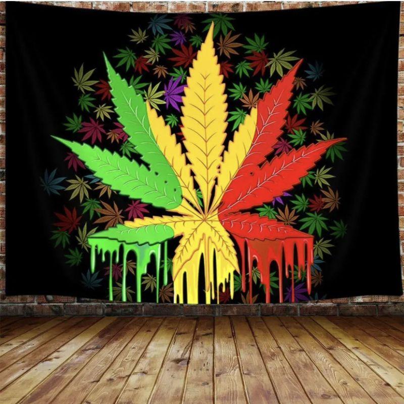 Psychedelic Alien Asaba Aesthetic Tapestry Hippie Bohemian Wall Mounted E-Sports Room Dormitory Party Background Home Decor
