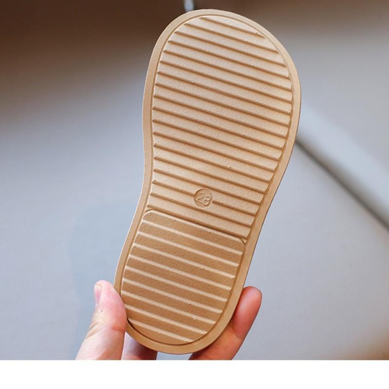 Summer Kids Beach Shoes Children Soft Leather Sandals Simple Style Unisex Boys Girls Casual Sport Sandals Size 26-35