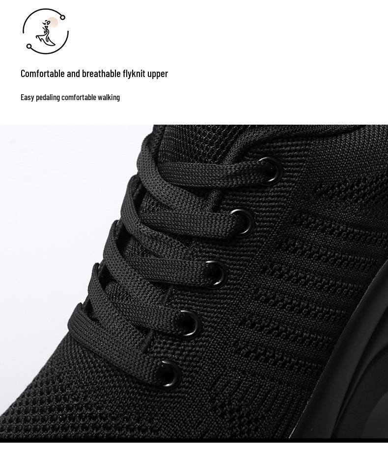 2024 Women's Trendy Mesh Breathable Height-Boosting Casual Shoes