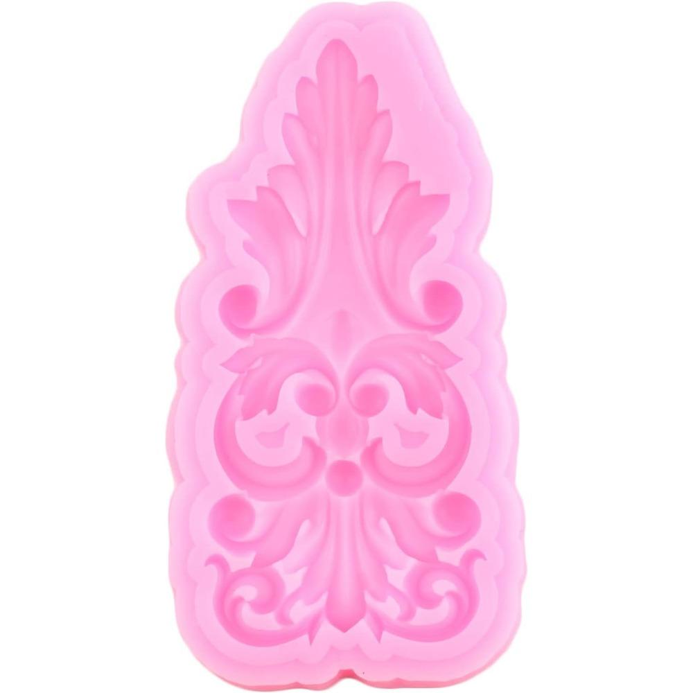 Moule en silicone en relief de fleurs pour décoration de gâteaux, bordures de gâteaux, moules à fondant, outils de décoration de gâteaux, moules à pâte à modeler au chocolat et à la pâte polymère