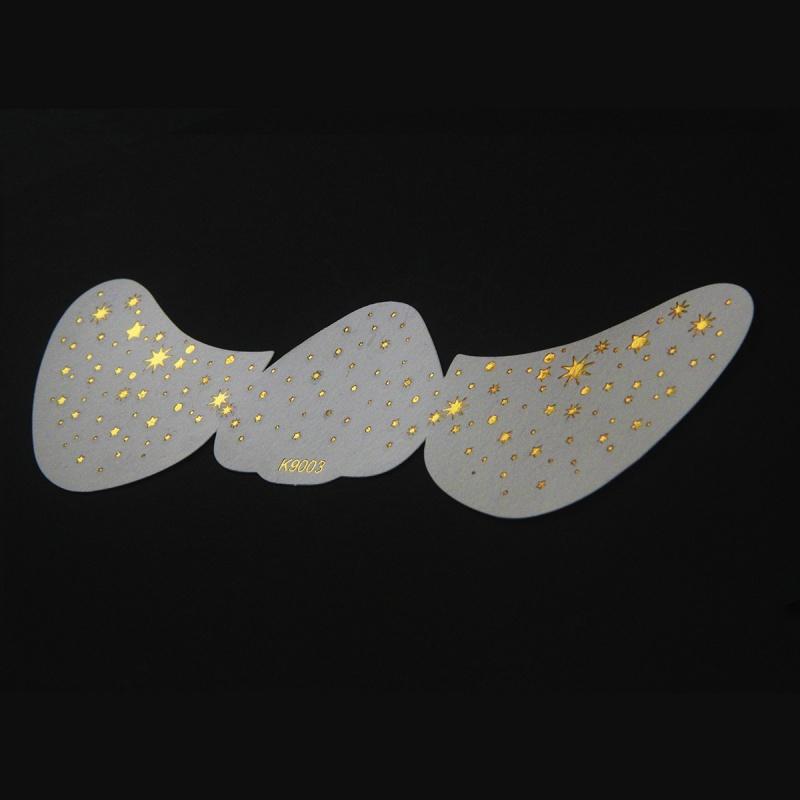 Vergoldete Sommersprossen Make-up Aufkleber Speziell geformt 2 Stück Tattoo Aufkleber Gesicht Aufkleber