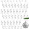 100pcs Christmas Ornament Hooks Metal Iron S-Shaped Hook Holders Christmas Tree Ball Pendant Hanging Decoration for Home