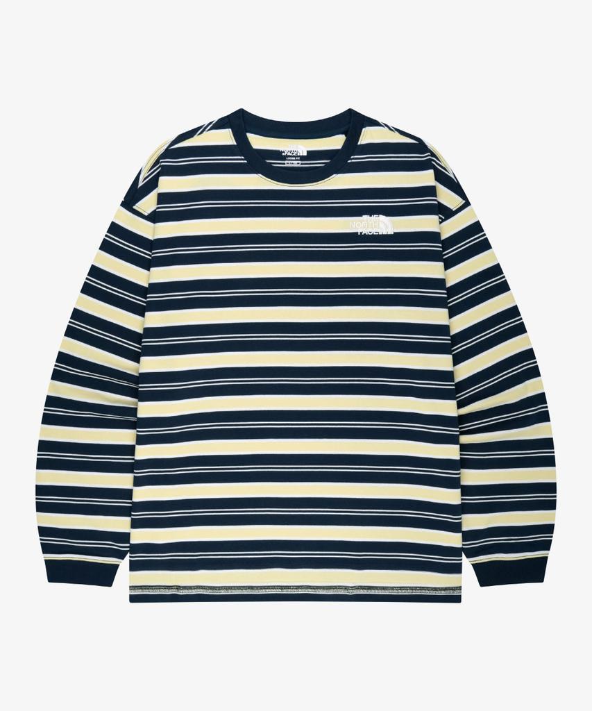 Noseupeiseu Nt7Ts03J White Label Bonbon Long Sleeve Tee Navy