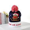 Christmas Decorations Flanged Ball Knitted Hat ED Light Hat Adult Children's Hat, Children's Glowing Christmas Hat