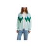 Levis Boxy Cardigan Striped Single-Breasted Embroidered Loose Knitwear Men Tops Green A0709-0021